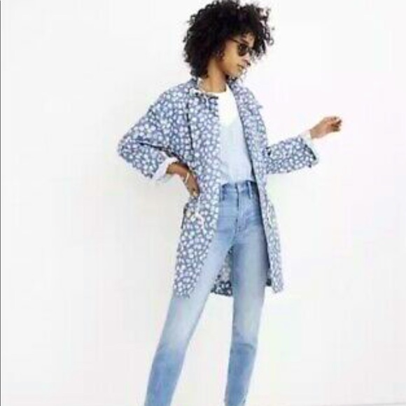 Madewell Jackets & Blazers - Madewell Ruffle-Neck Anorak Raincoat in French Floral Size Medium